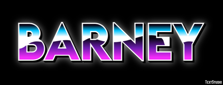 Barney Text Effect