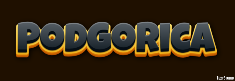 Podgorica テキスト効果
