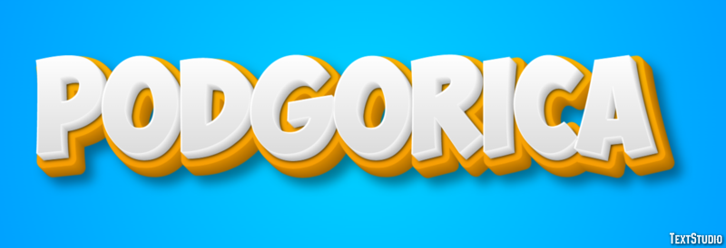 Podgorica Texteffekt