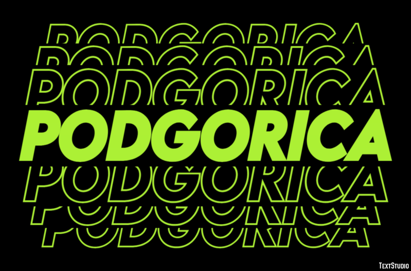 Podgorica Efekt tekstowy