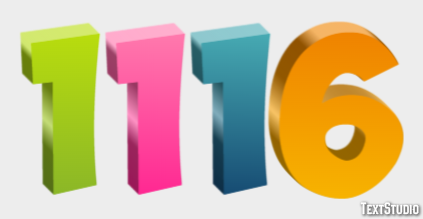 1116 Effetto testo