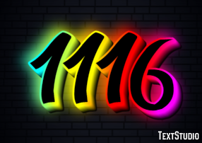 1116 Tekst effect