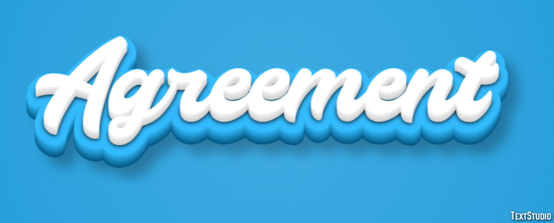 Agreement Text Effect