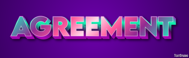 Agreement Text Effect