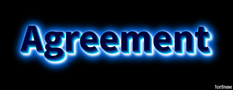 Agreement Efeito de texto