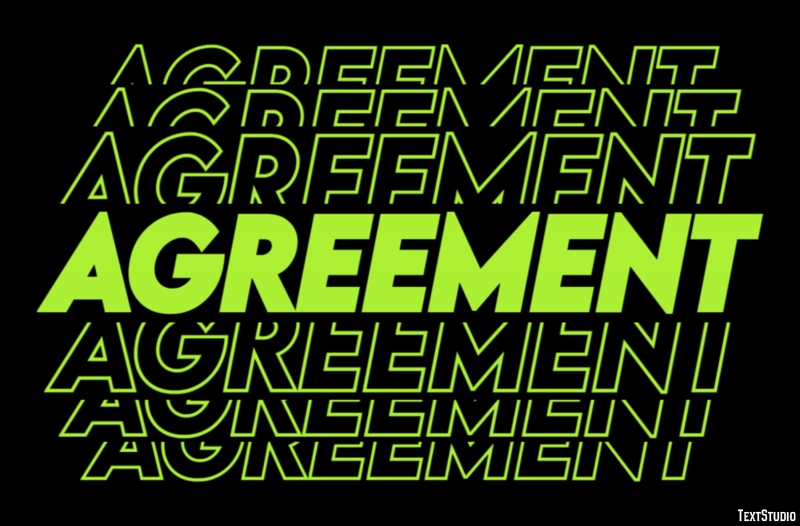 Agreement Tekst Effect