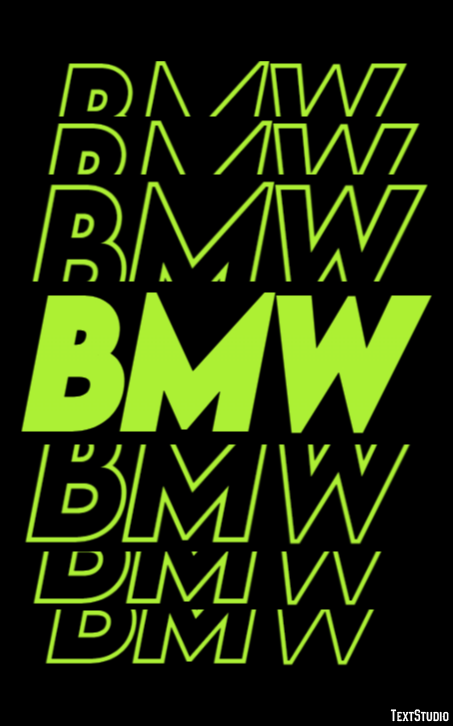 BMW Text Effect