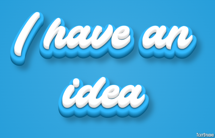 I have an idea Text Effect