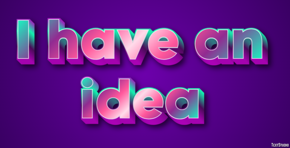 I have an idea Text Effect