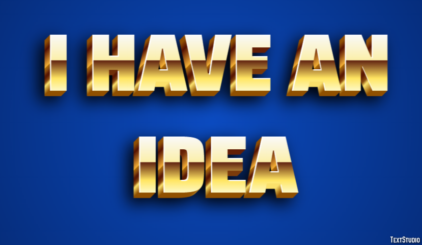 I have an idea Text Effect