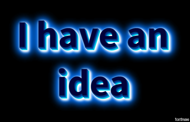 I have an idea Text Effect