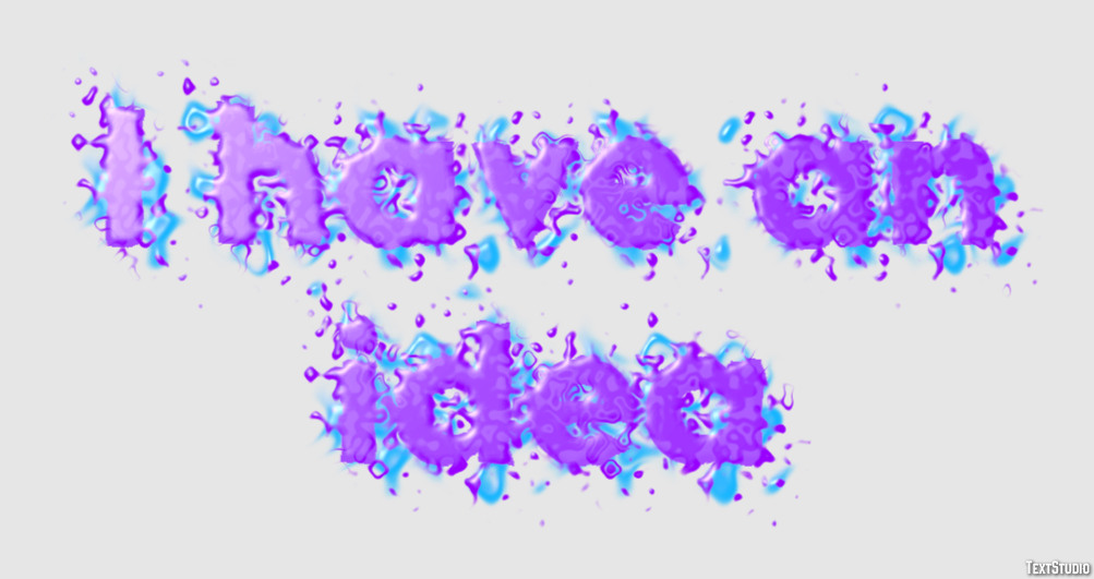I have an idea Text effect
