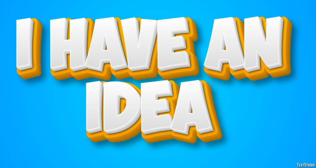 I have an idea Text Effect