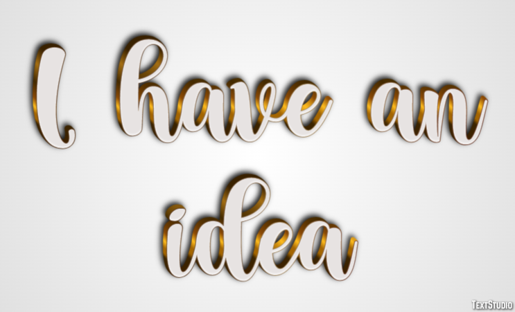 I have an idea Text Effect