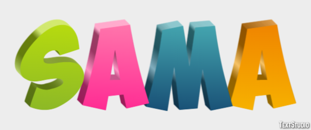 Sama Text Effect