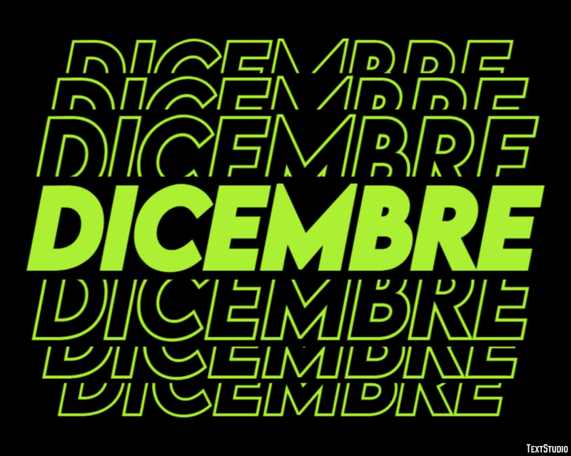 Dicembre Effetto testo