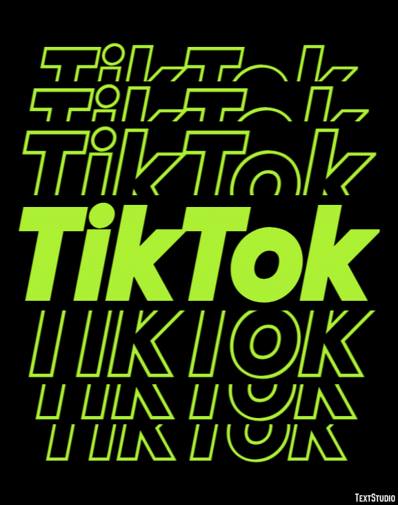 TikTok Effetto testo