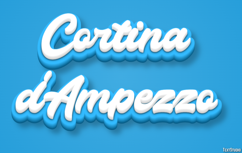 Cortina d'Ampezzo Efekt tekstowy