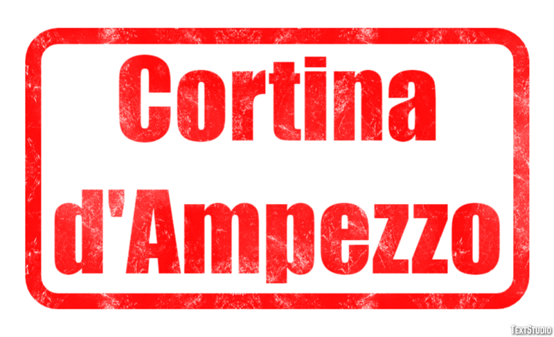 Cortina d'Ampezzo Efekt tekstowy