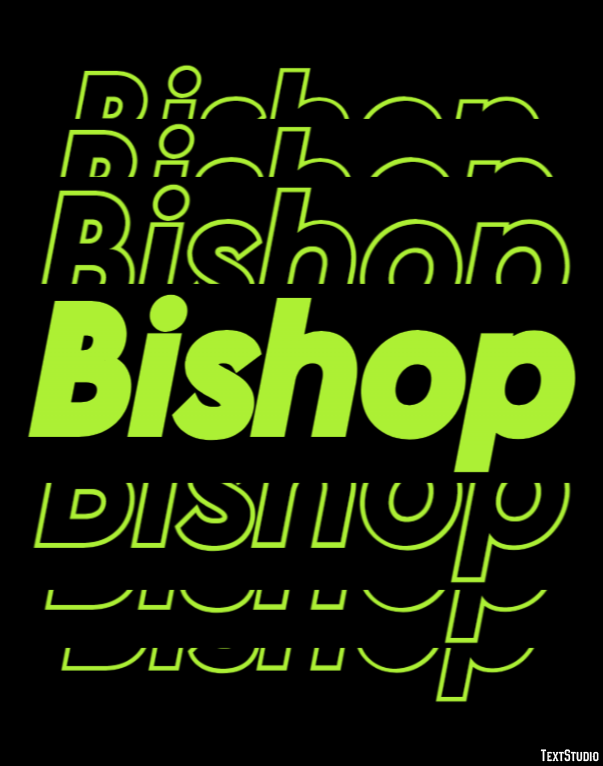 Bishop Effetto testo