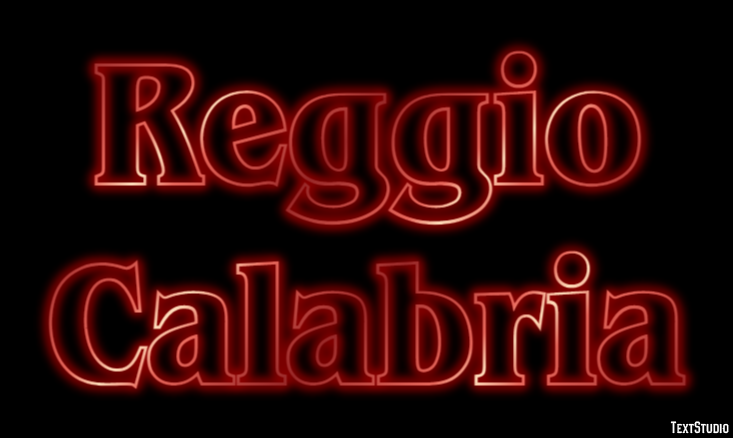 Reggio Calabria Efeito de texto