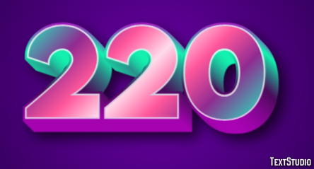 220 Texteffekt