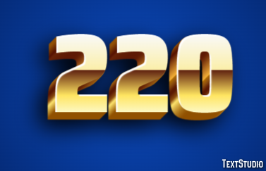 220 Text Effect