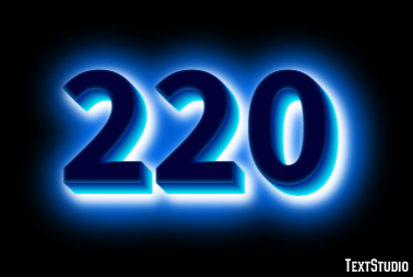 220 Text Effect