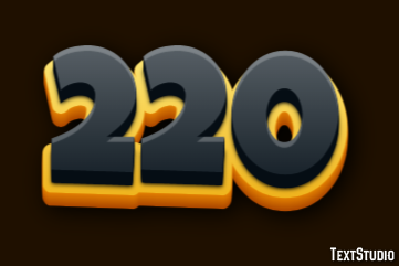 220 Text Effect