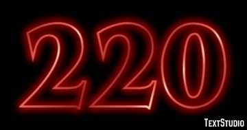 220 Efecto de Texto