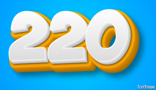 220 Text Effect