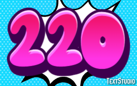 220 Texteffekt