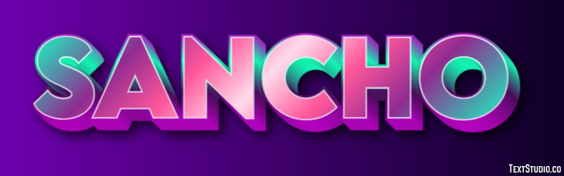 Sancho Efecto de texto