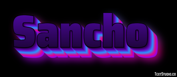 Sancho Efecto de texto
