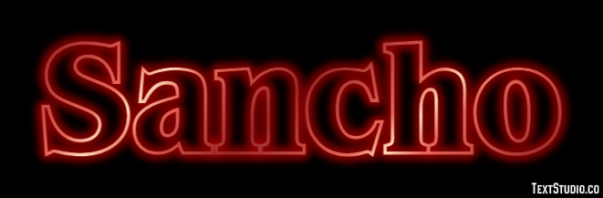 Sancho Efecto de texto