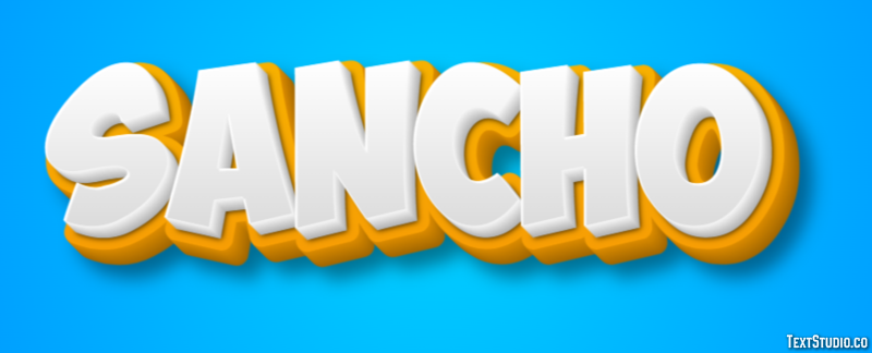 Sancho Tekst Effect
