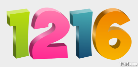 1216 Text Effect
