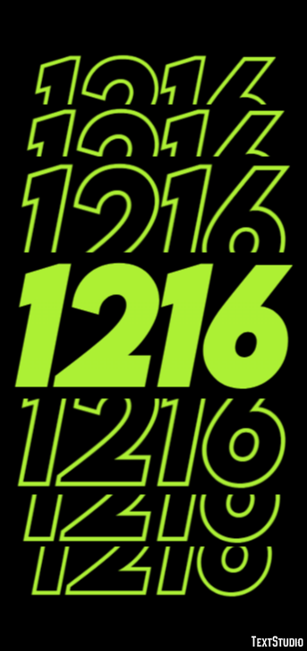 1216 Tekst Effect