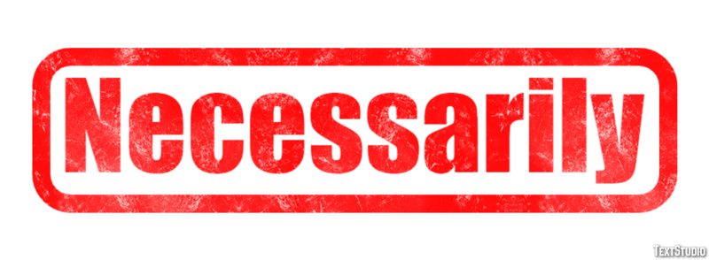 Necessarily テキスト効果