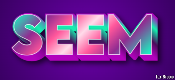 Seem Text Effect