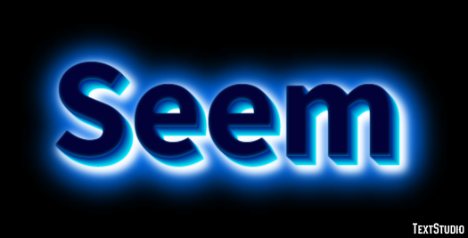 Seem Text Effect