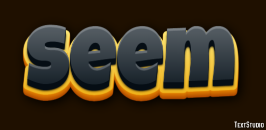 Seem Text Effect