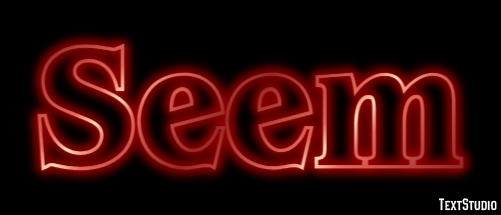 Seem Text Effect