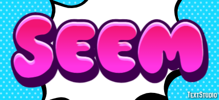Seem Text Effect