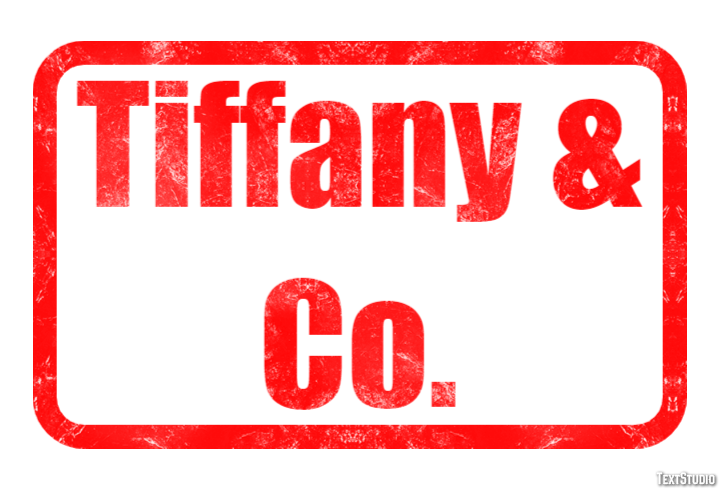 Tiffany & Co. テキスト効果
