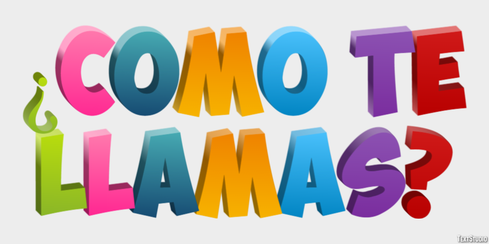 ¿Cómo te llamas? Effet de Texte