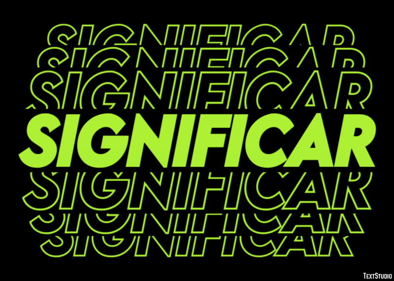 Significar Text Effect