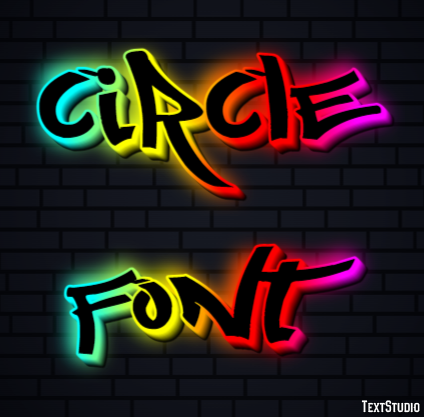 Circle Font Text effect