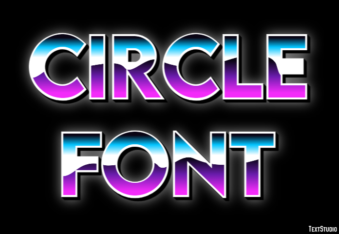 Circle Font Text effect