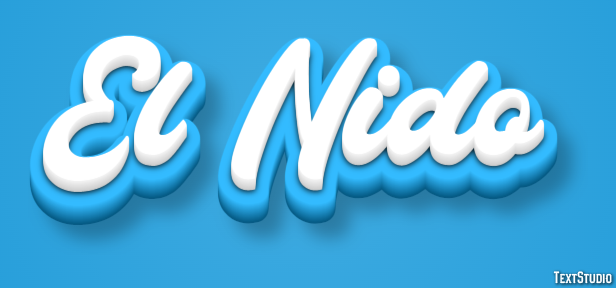 El Nido Efekt tekstowy